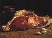 Claude Monet Still Life with Meat Norge oil painting reproduction